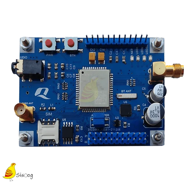 AT0288-Sisoog-1 برد ارزیابی ماژول Quectel MC60E کویکتل