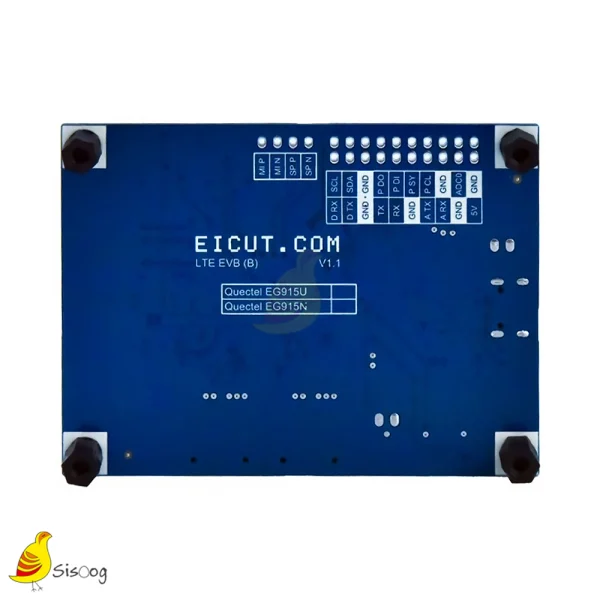 برد ارزیابی EG915U-EU EVB کویکتل–نمای پشت نمای پشت برد ارزیابی EG915U-EU EVB V1 کویکتل